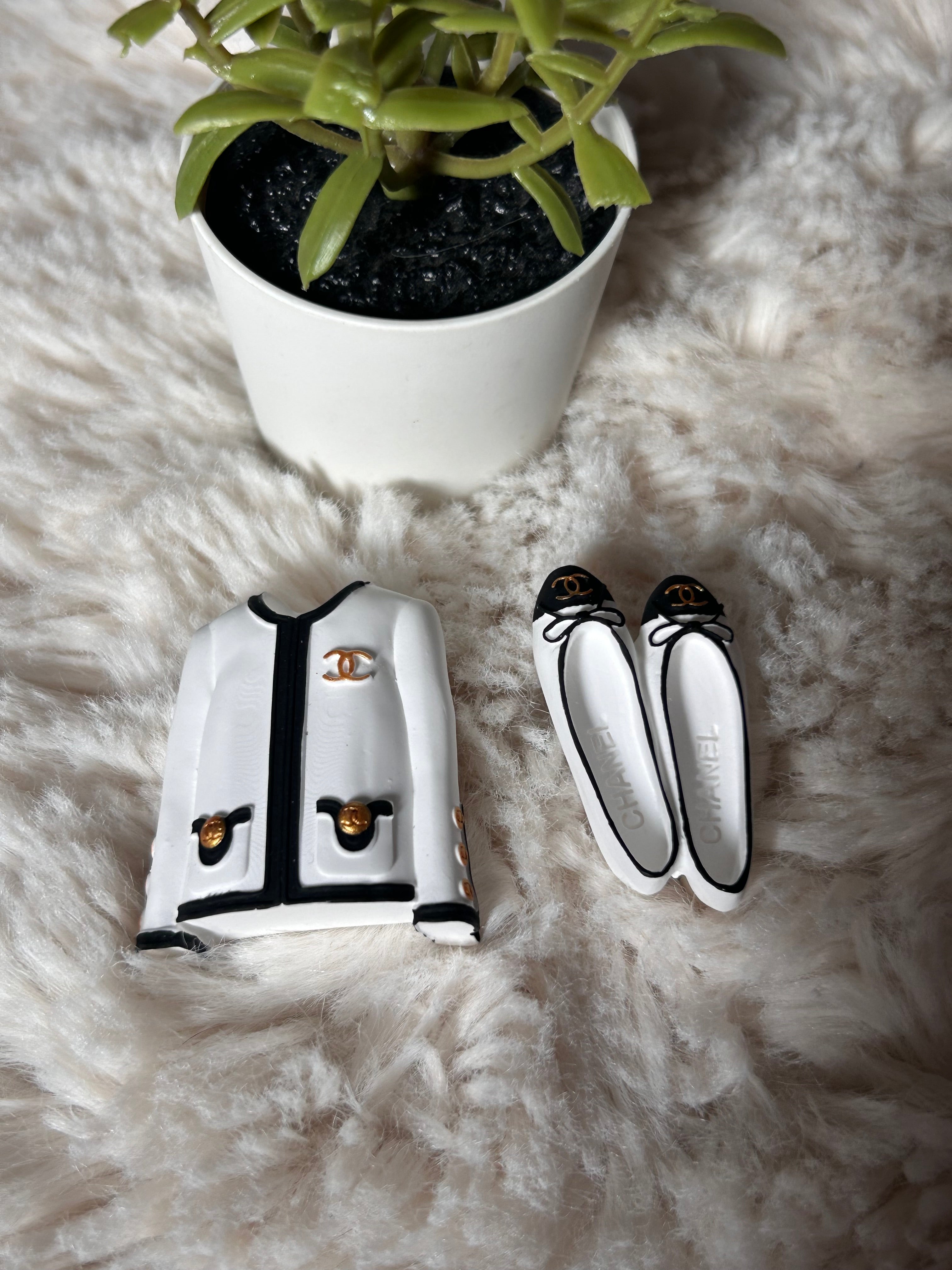 Diffuseur voiture gilet + ballerine blanc