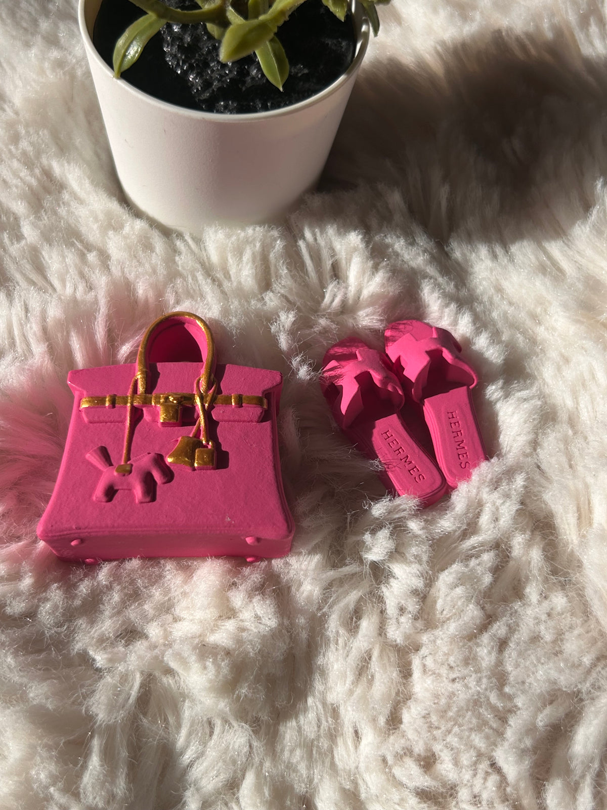 Diffuseur voiture rose fushia
