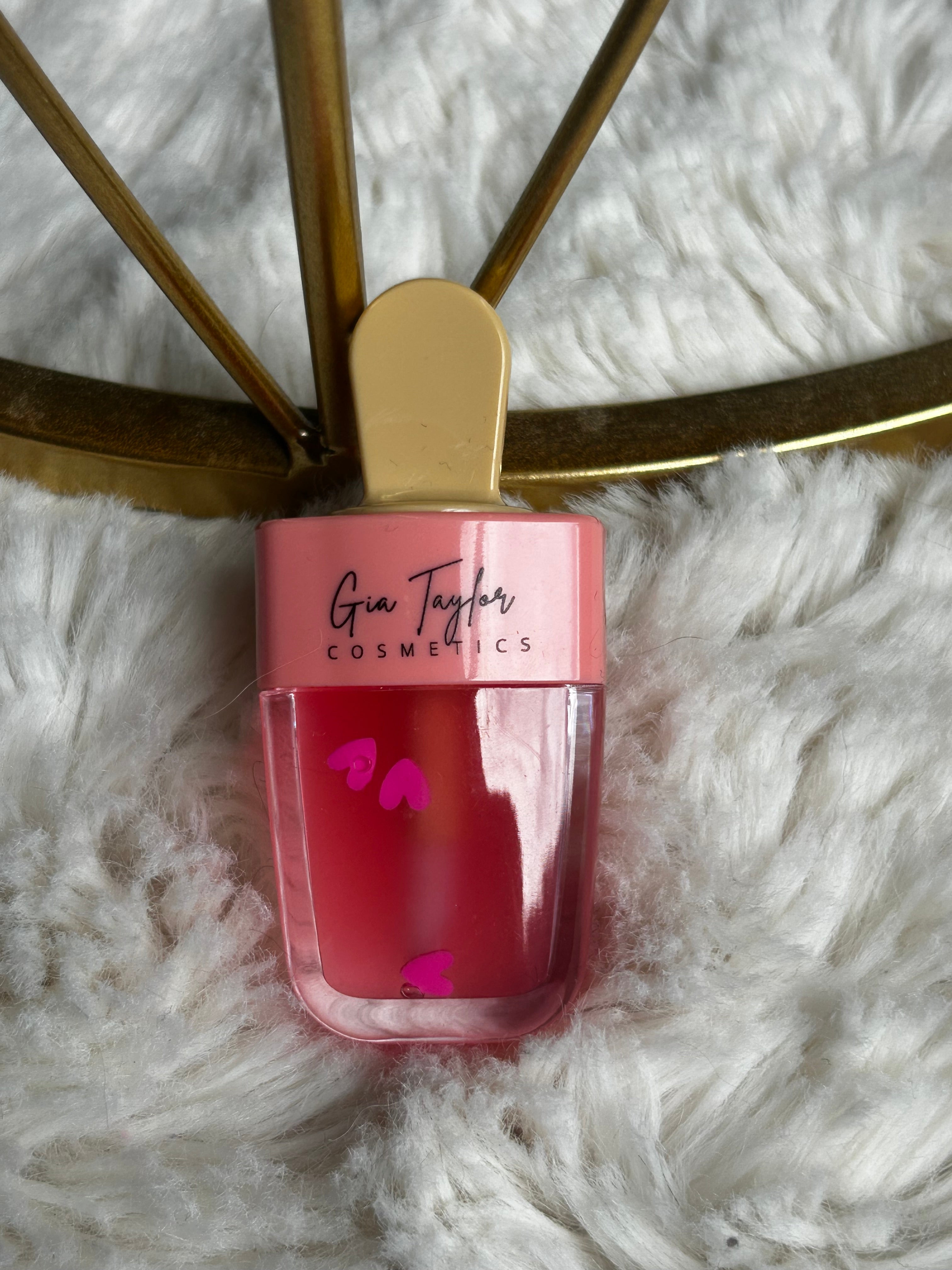 Glosses en forme de glace à l'eau: Framboise